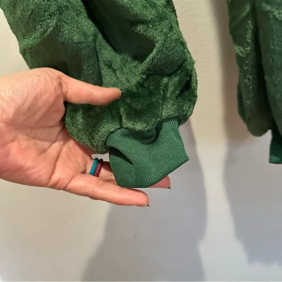 Green Dinosaur Onesie Costume Cosplay Cozy Size Medium - Picture 6 of 14